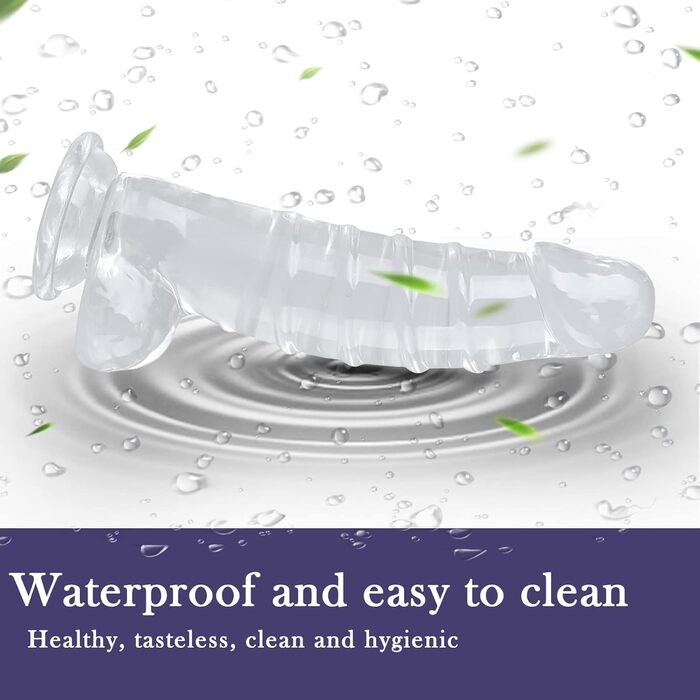 Анальний дилда BDSMLOVE XXXXL, прозорий, з присоскою, великий, для жінок та чоловіків