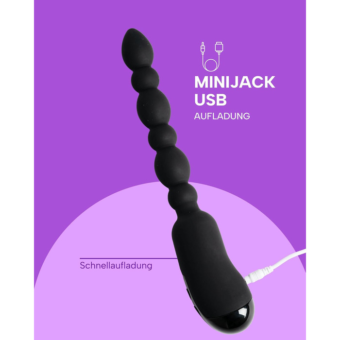 Анальний вібратор MySecretCase Analplug з пультом, 10 режимів, USB-зарядка, для чоловіків та жінок - розширювач для анального задоволення