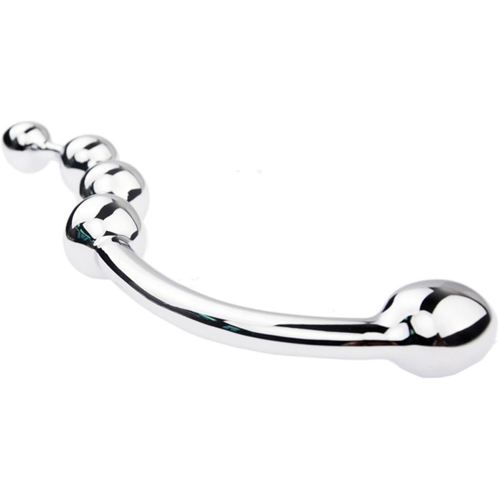 Металевий анальний плагін з нержавіючої сталі - дилдо для дорослих, унісекс. Іграшка для секс-ігор, мастурбації. Довгий бат-плаг, секс-машина.