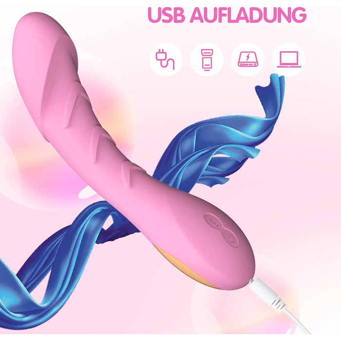 Вібратор для жінок G-Spot, силіконовий стимулятор клітора, 12 режимів вібрації, рожевий колір