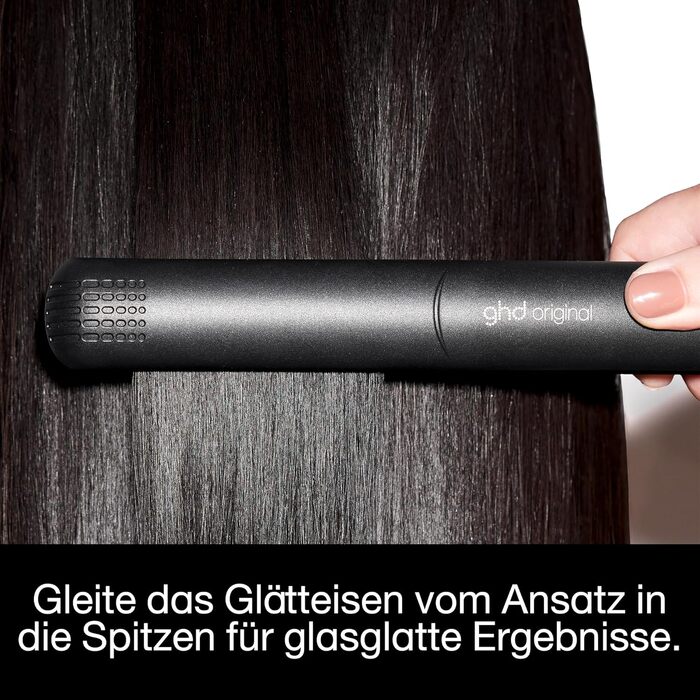 Випрямляч для волосся ghd original — стайлер для гладкості, локонів та хвиль з ефектом анти-фриз, Black