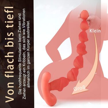 Силіконові анальні кулі Youxclian різних розмірів для сексуальної стимуляції (5/6/7/8 см)