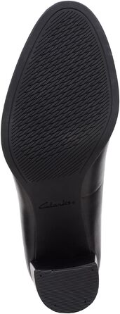 Жіночі туфлі-човники Clarks Freva85 Court, шкіряні, чорні, розмір 38 EU
