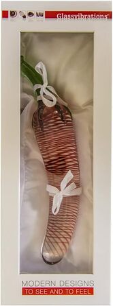 Glasdildo Glass Vibrations - Червоний Перець