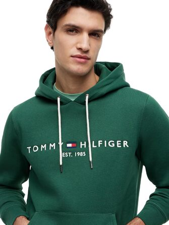 Чоловічий худі Tommy Hilfiger з капюшоном та логотипом Toy Logo, колір Street Green, розмір XL