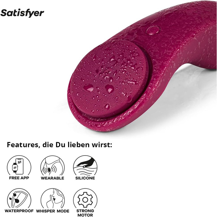 Вібратор Satisfyer Sexy Secret Connect App, 8,5 см: міні-вібратор з керуванням через додаток | Тихий, портативний | Для еротичної стимуляції