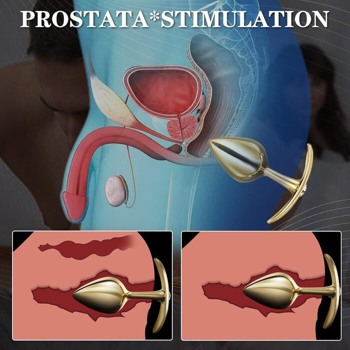Анальний плагін TYDAY Metall 6 розмірів для жінок, нержавіюча сталь, стимулятор простати з діамантом, преміум секс-іграшка