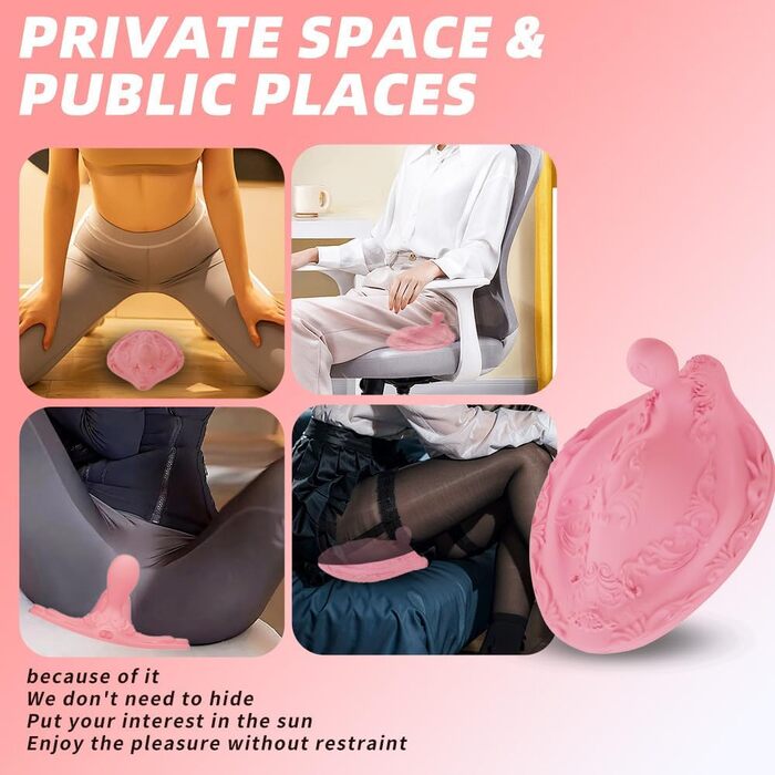 Вібратор OnundOn Erotik Butterfly для дорослих: стимуляція G-точки, 12 режимів, рожевий