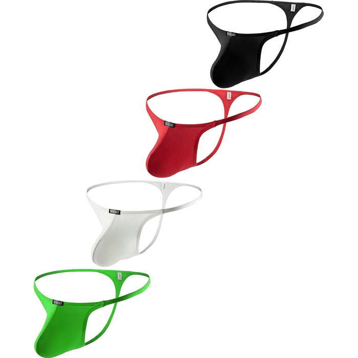 Сексуальні чоловічі труси iKingsky з низькою талією (4 шт.) - модаль, Tanga, XXL