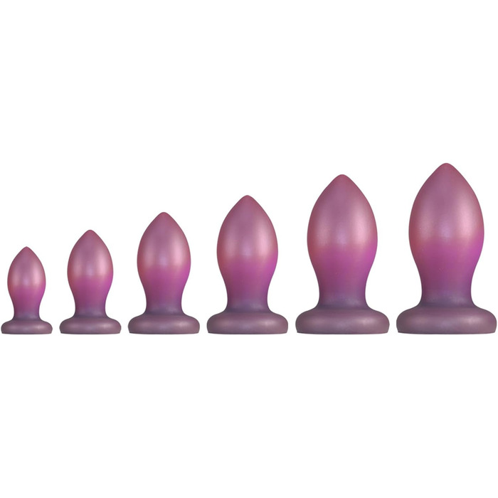 Силіконовий анальний плагін Youxclian: 6 розмірів, з присоскою, для стимуляції простати, аналплагін, анальні кульки, для чоловіків, жінок, пар (XL)