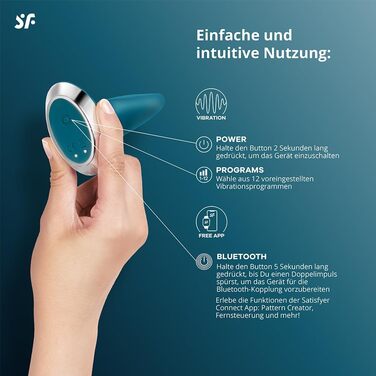 Вібратор для анусу Satisfyer Plug-ilicious з керуванням через додаток | Водостійкий (IPX7) | Силікон, безпечний для шкіри | Іграшка для дорослих (чоловіків та жінок) | Турквіс, універсальний розмір