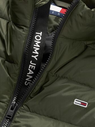 Чоловічий легкий пуховий жилет Tommy Jeans, колір Fatigue Green, розмір XS