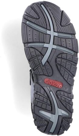 Класичні жіночі сандалі Rieker 68851, сині, розмір 40 EU