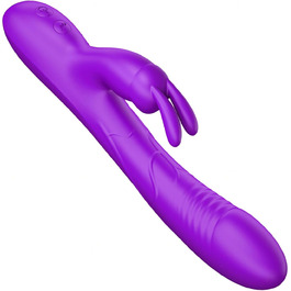 Вібратор G-Punkt, силіконовий вібратор для жінок, 10 режимів вібрації, іграшки для дорослих, кролик, фіолетовий