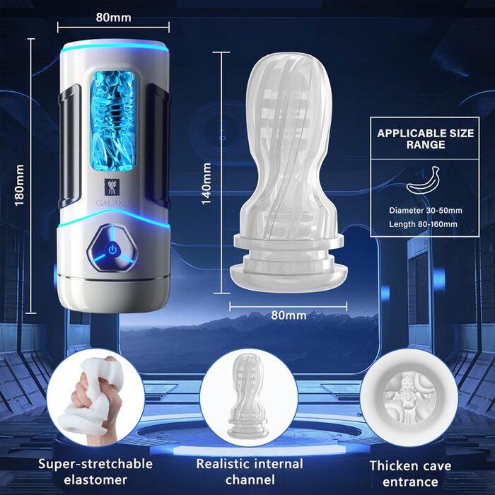 Електричний вібратор для чоловіків YcsLust з керуванням через додаток, 10 режимів вібрації та інтерактивні розваги