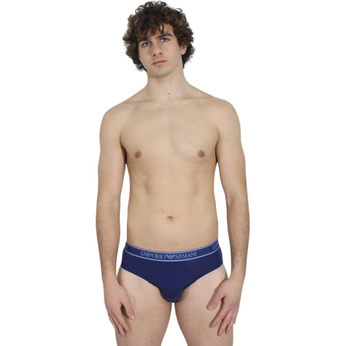 Труси чоловічі Emporio Armani (3 шт.) (L, Морський/Блакитний/Індиго)