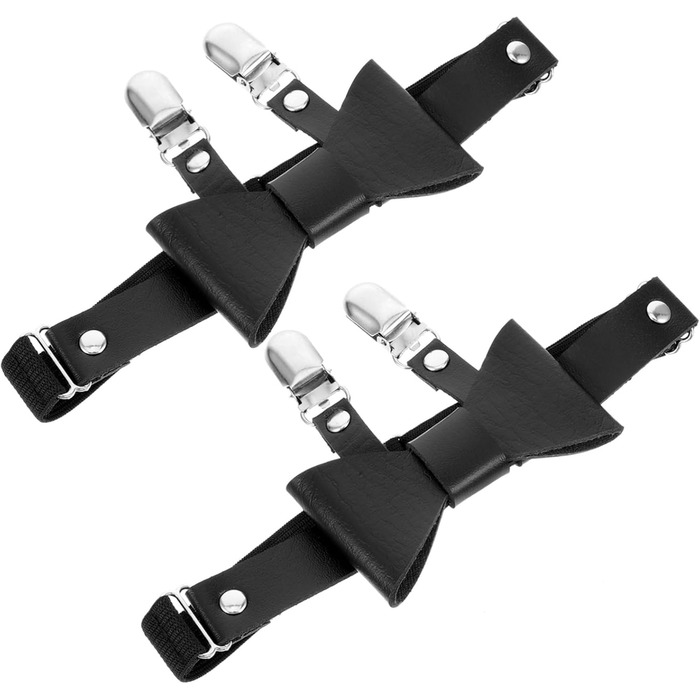 Кліп для шкарпеток Minkissy: регульований ремінь для ніг, пояс, фіксатор для шкарпеток, чорний (3)