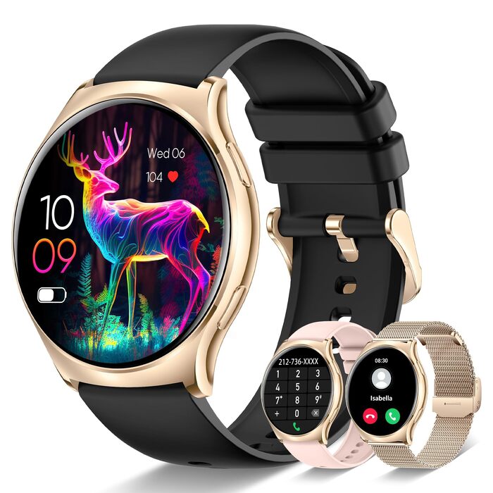 Смарт-годинник I52 Smartwatch для жінок, колір Rose Gold (розове золото)