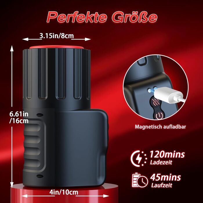 Електричний мастурбатор для чоловіків - сексуальна іграшка з 10 вібраціями та ротацією, для соло та парного сексу, мастурбатор для пеніса, blowjob