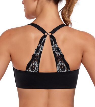 Леморосі: Безшовний бюстгальтер без кісточок, мультивей, на спинку, з можливістю застібання спереду, великі розміри, надійний, повний об'єм, комфортний, класичний бралетт для повсякденного носіння (80E, чорний)