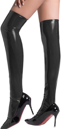 Костюм для рольових ігор BDSMJOY: латексний комплект з панчохами, сексуальний лук для косплею, сissy domina, для вечірок та рольових ігор