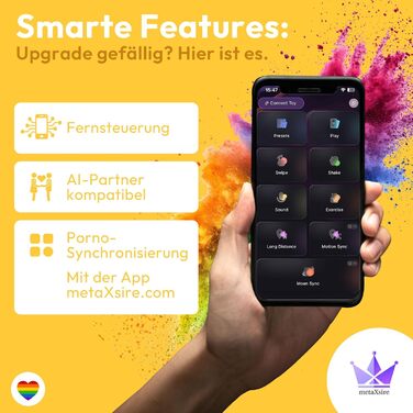 Вібратор Magic Wand для жінок з керуванням через додаток – масажер для стимуляції клітора та пар – 20 режимів, 10 інтенсивностей, бездротовий, водонепроникний, тихий (фіолетовий)