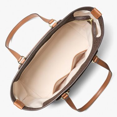 Жіноча сумка-кросбоді Michael Kors Jet Set 32S4GJSC7B, коричнева (Brn/Acorn), 25x17x6 см