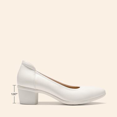Жіночі туфлі-човники Dream Pairs з закритим носком, білі, розмір 36.5 EU