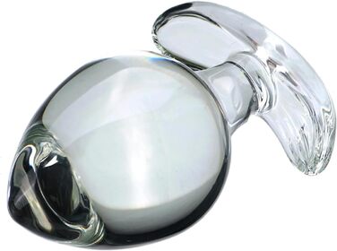 Анальний масажер MSTMAZZ з скла, XXL, для чоловіків та жінок, простата, прозорий, великий, анальні кульки