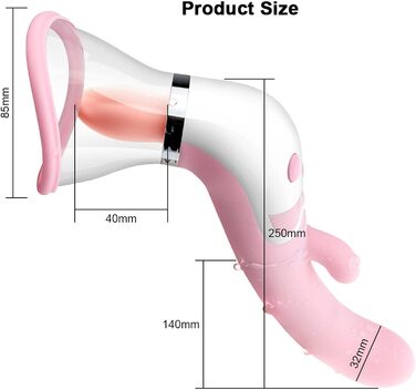 Вібратор ZWFUN для жінок 3-в-1: стимуляція сосків, клітора та G-точки. 12 режимів, вакуумна стимуляція, сексуальна іграшка для пар