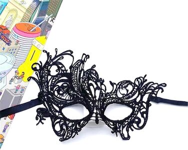 Маска для обличчя WAJJWI 5 шт. - маскарадна маска для жінок, вечірка, косплей, Новий рік, святкова маска для костюма, мереживна маска для клубу