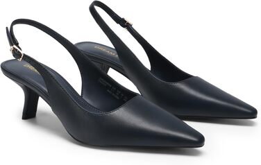 Жіночі туфлі-човники Dream Pairs на низьких підборах з відкритою п'ятою (Slingback), колір Marine, розмір 36 EU