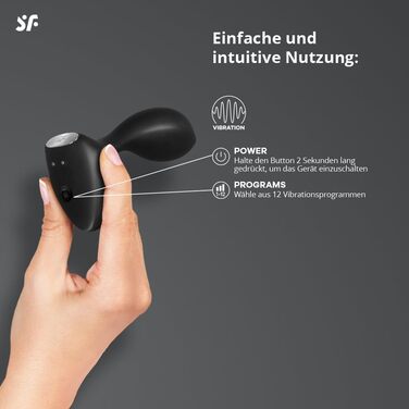 Анальні вібратори Satisfyer Backdoor Lover - чорний, універсальний розмір. Водонепроникний (IPX7), з масажем простати. Високоякісне секс-іграшка з безпечного силікону.