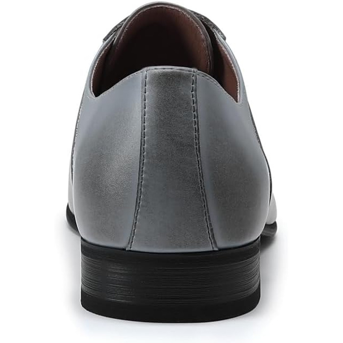 Чоловічі класичні туфлі YFFUSHI Oxford Brogues — офіційне бізнес-взуття, сіро-блакитні, розмір 40 EU