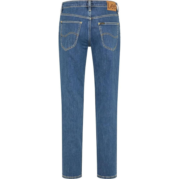 Чоловічі джинси LEE Classic Straight Fit Brooklyn, колір синьо-чорний Mid Stonewash, розмір 34W / 30L