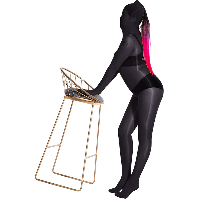 Боді-комбінезон BESYFAY чорного кольору з нейлону, унісекс, з рукавичками та 5 пальцями, цілісний