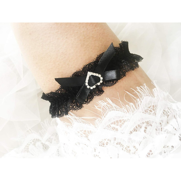 Шнурки для нареченої LeJulyeekay, мереживні, набір шнурків для вечірки, чорні