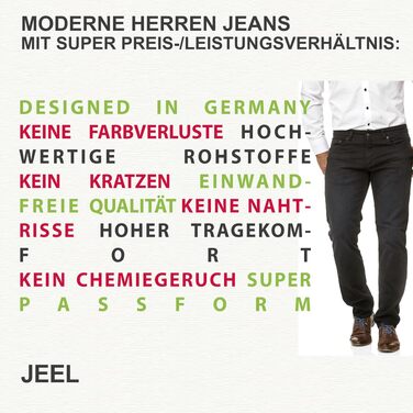 Чоловічі джинси JEEL Regular Fit, прямий крій, темно-сині (navy), розмір 34W / 32L