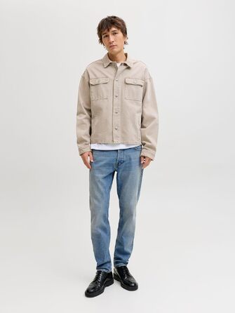 Чоловічі джинси Jack & Jones Jjimike Jjcooper St 335 Bf Tapered Fit, світло-блакитні, денім (31W / 32L)