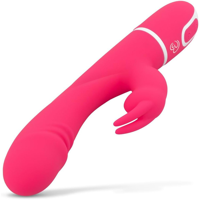 Вібратор Rabbit, подвійна стимуляція, 10 режимів вібрації - Рожевий