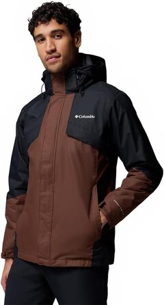 Чоловіча зимова куртка Columbia Bugaboo Fleece Interchange 3-в-1, колір Ancient Fossil, розмір L
