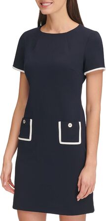 Сукня Tommy Hilfiger Adaptive для жінок, кишенькова, 46 розмір, колір - слонова кістка/Sky Captain