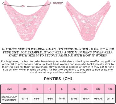 Танга LittleForBig Uniex Hipter lip Meh Blume для трансгендерів (Рожевий, 4XL)