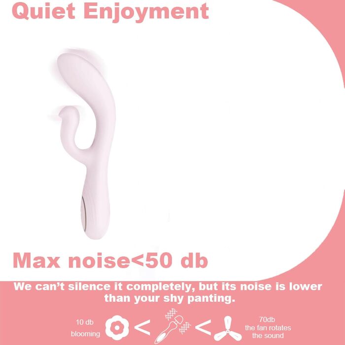 Вібратор для жінок та пар Sexspielzeug Rabbit, рожевий, 12 режимів, силікон