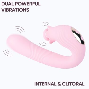 Вібратор кролик Selove 5-в-1 з ротаційною головкою для клітора – іграшка для дорослих (рожевий)