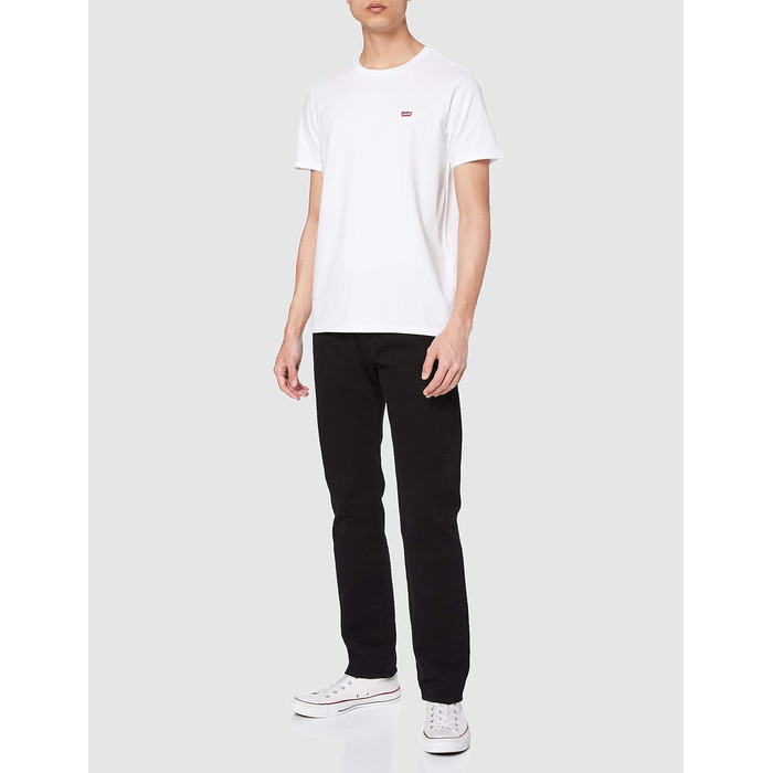 Чоловічі джинси Levi's Stonewashed Black, розмір 31W / 32L, чорні з ефектом потертості