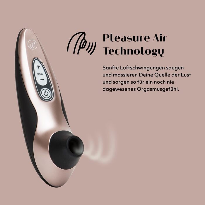 Womanizer Pro 40 - вібратор для клітора, жіночий - 6 рівнів інтенсивності, тихий, вологостійкий, рожеве золото