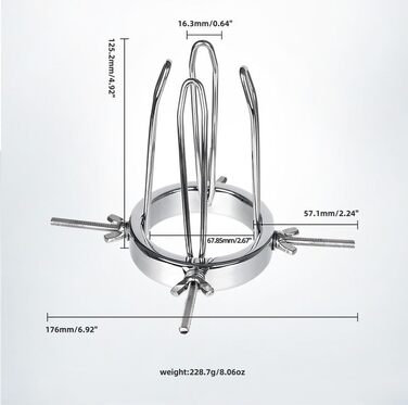 Анальний дилататор/розширювач Hohl – набір 6 шт. (4 шт.) для дорослих. Металевий анальний плаг для розширення та мастурбації