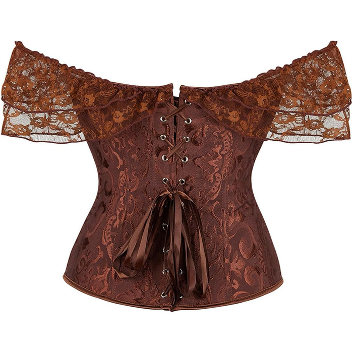 Корсет Daen Korsett Body Shaper з кісточками, для корекції фігури, корсет-боді, сатиновий, квітковий принт, 15-лінійний, розмір M