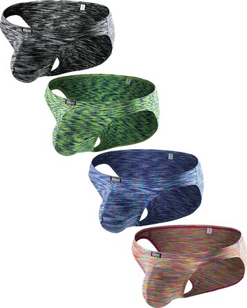 Чоловіча білизна iKingky з великою кишенею, швидковисихаюча, еластична, для спорту та повсякденного носіння (4 шт. в упаковці)